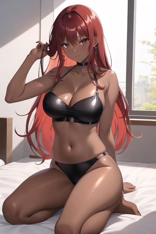 赤髪ロングギャル