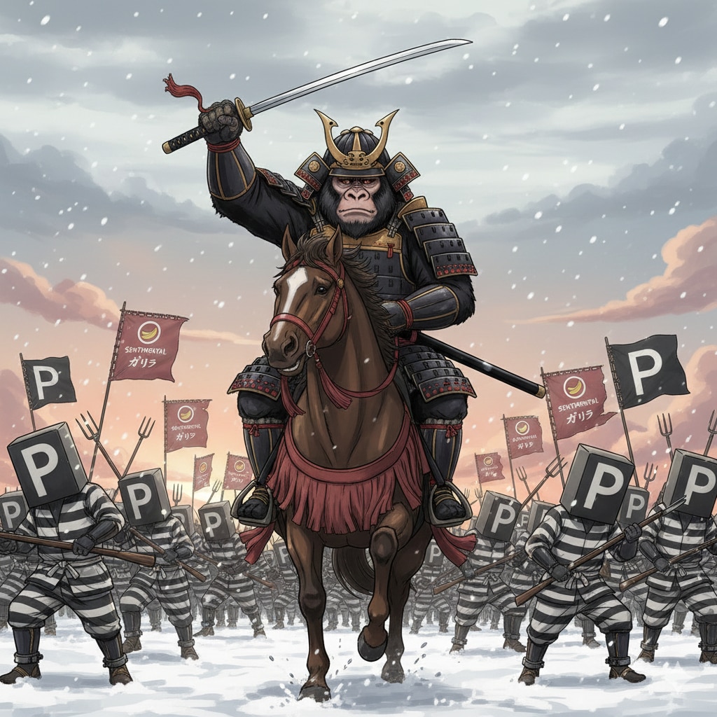 点P軍vsセンチメンタルゴリラ軍、関ヶ原の決戦 | の人気AIイラスト・グラビア