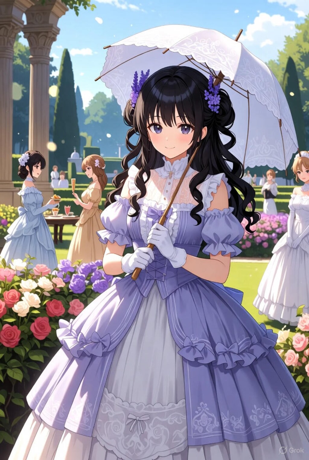 貴族令嬢（庭）