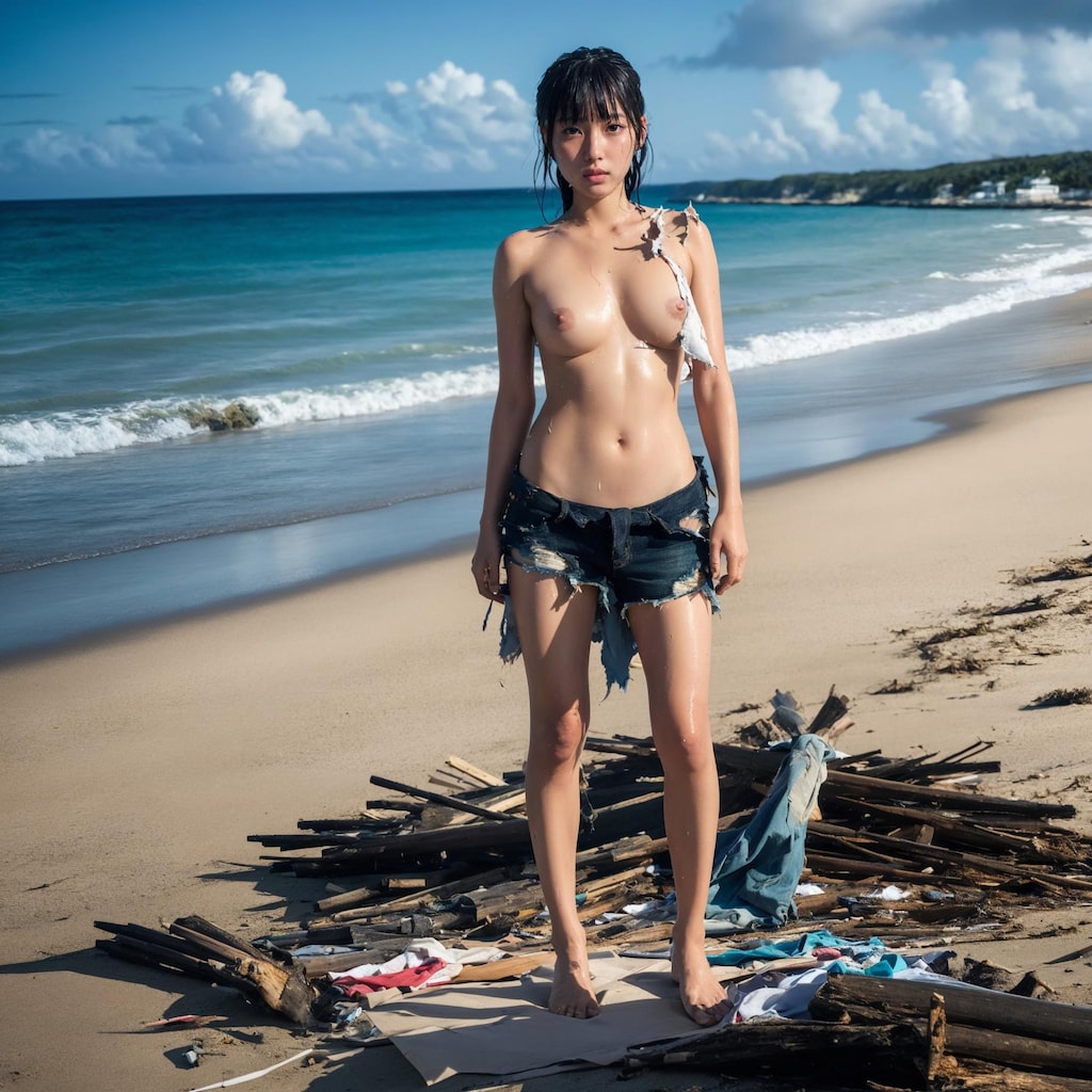 【12枚】ふたりきりの無人島漂流生活