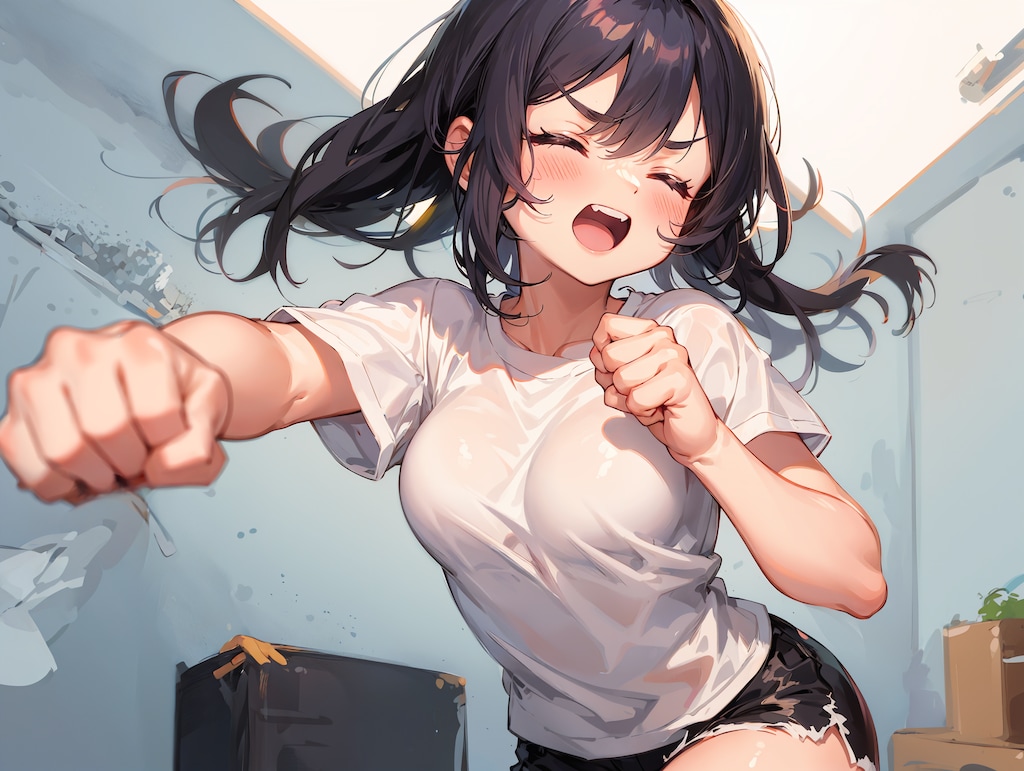 大掃除してくれる彼女ちゃん