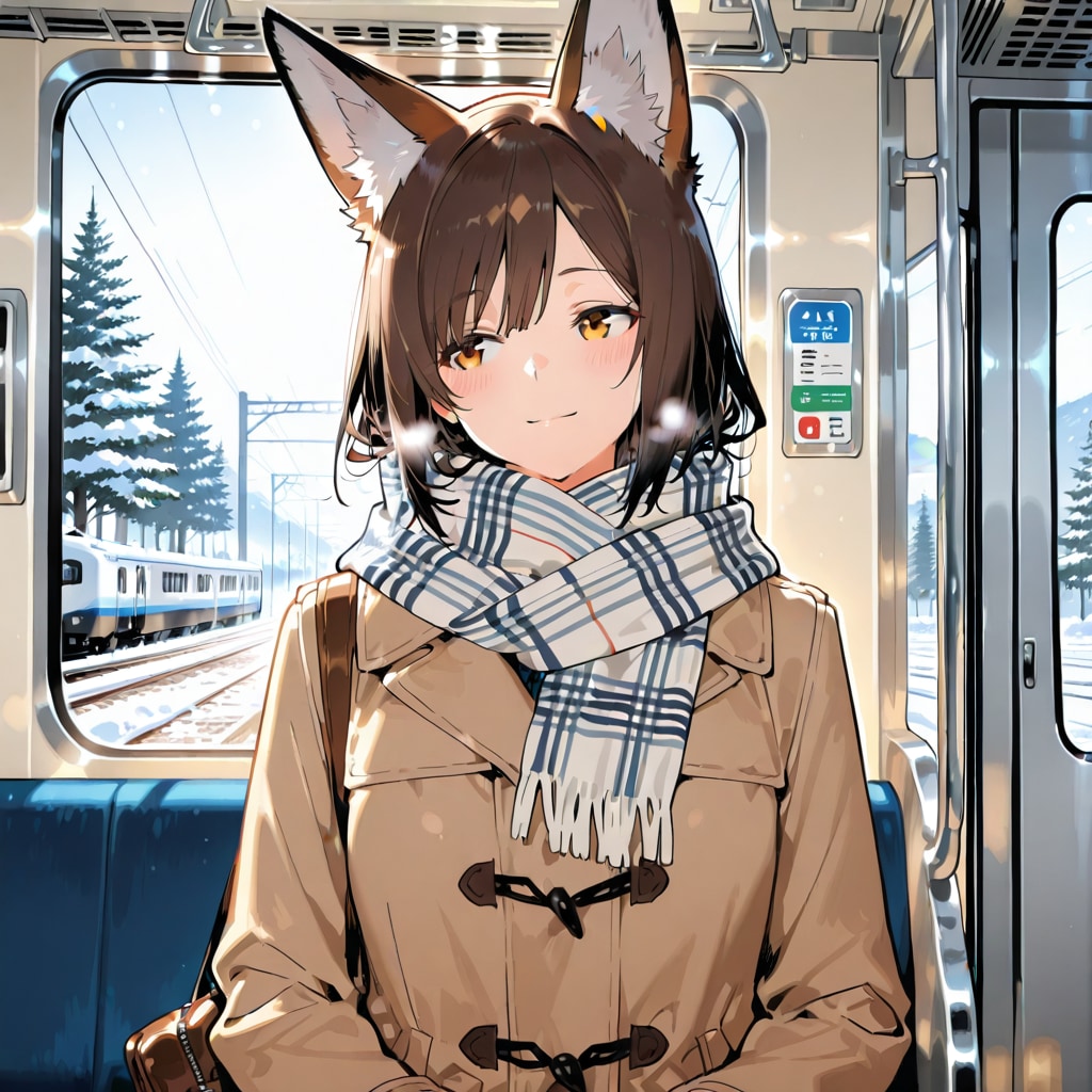 冬の列車旅 | の人気AIイラスト・グラビア