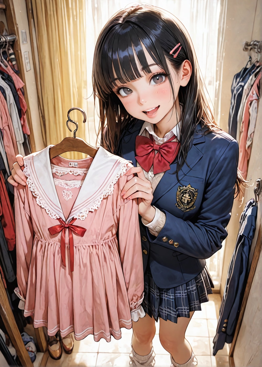 パパ(実父)におねだりJK🤔 | の人気AIイラスト・グラビア