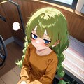三つ編みの緑髪ちゃん 3枚目