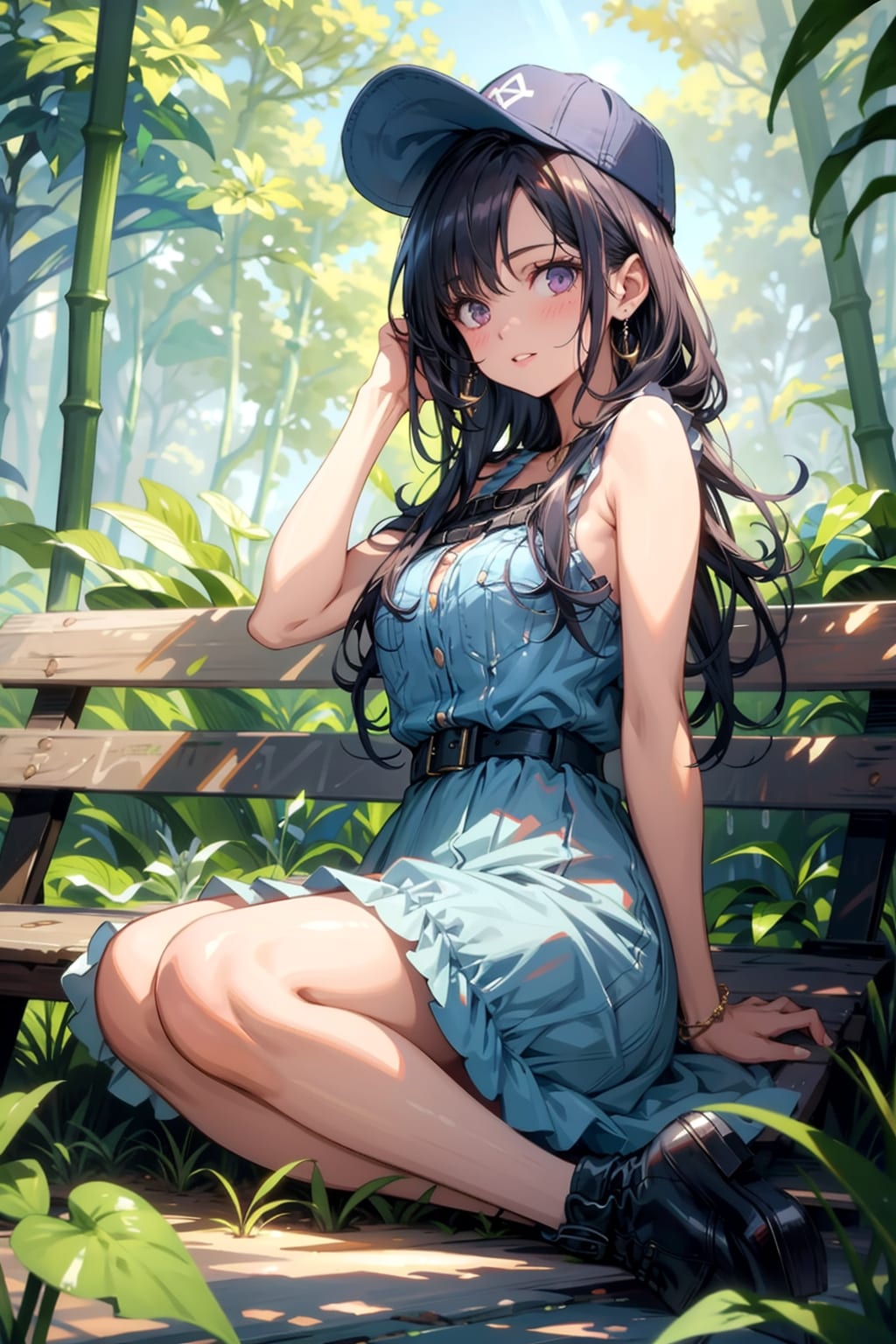 森の中で休む女の子 | の人気AIイラスト・グラビア