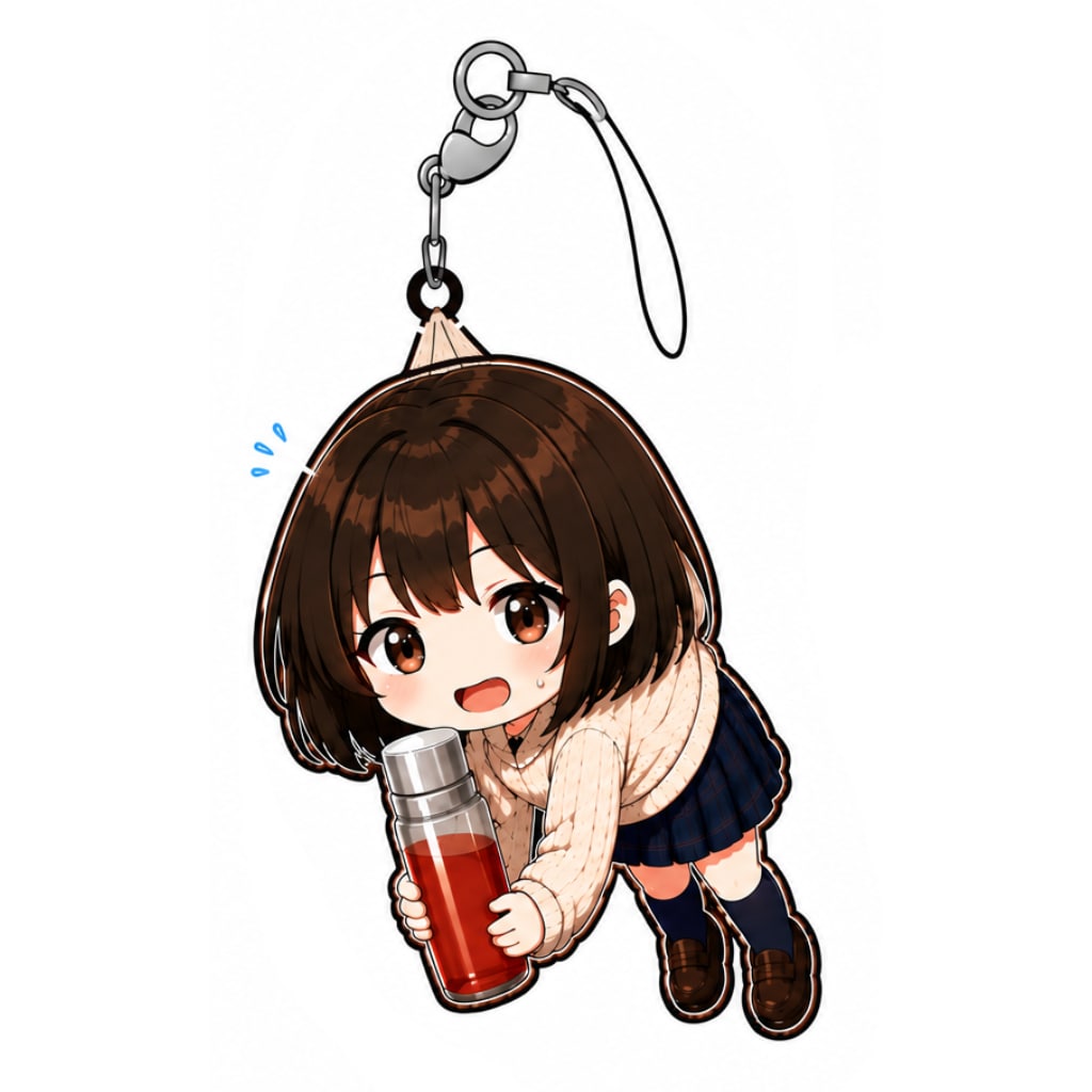 さぼ高女子　ラバーストラップ風①