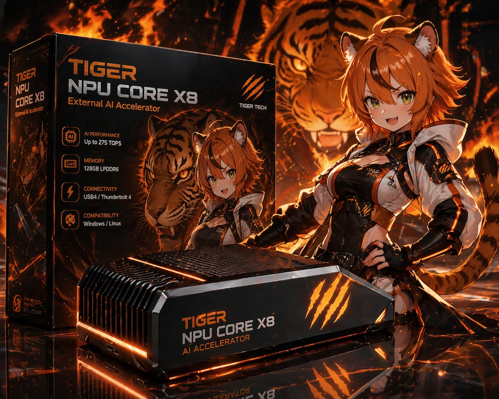 GPT2で外付けNPUパッケージデザイン(フィクション)