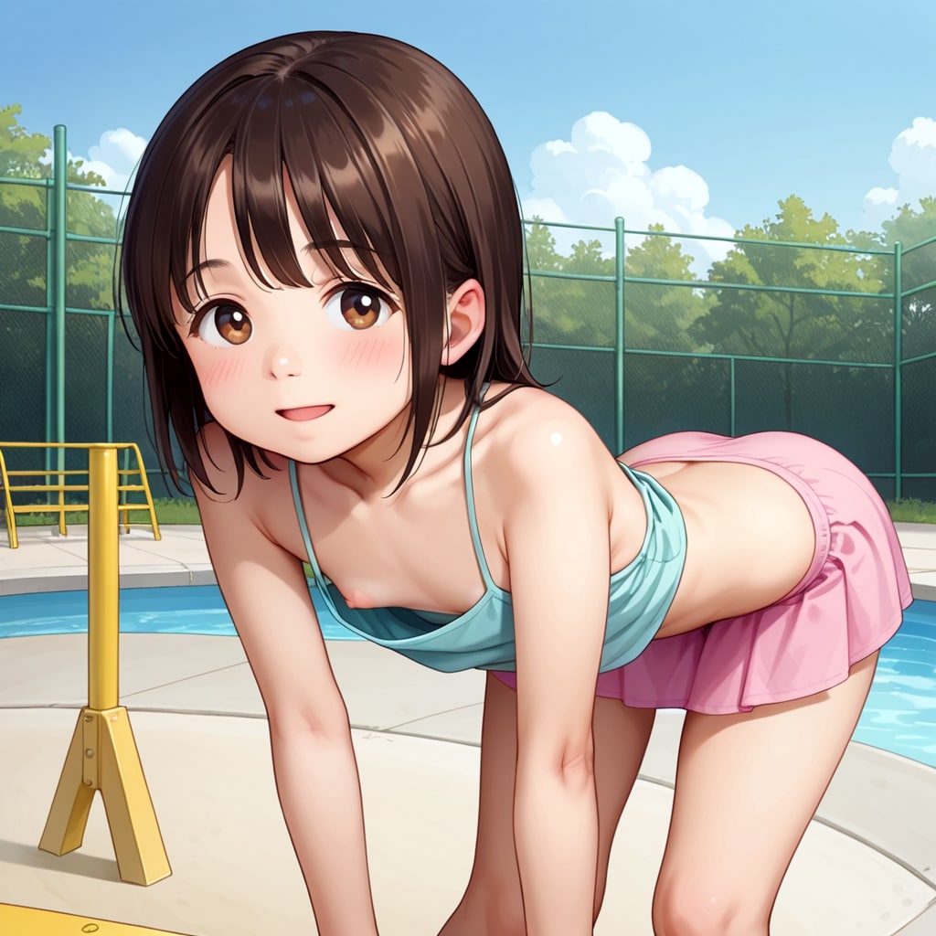 胸チラ