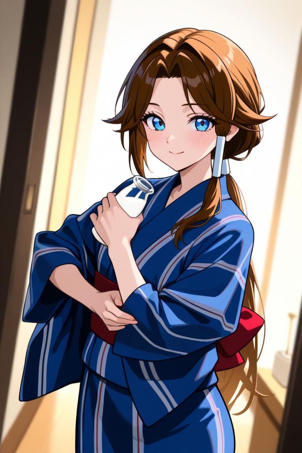 温泉卓球と浴衣