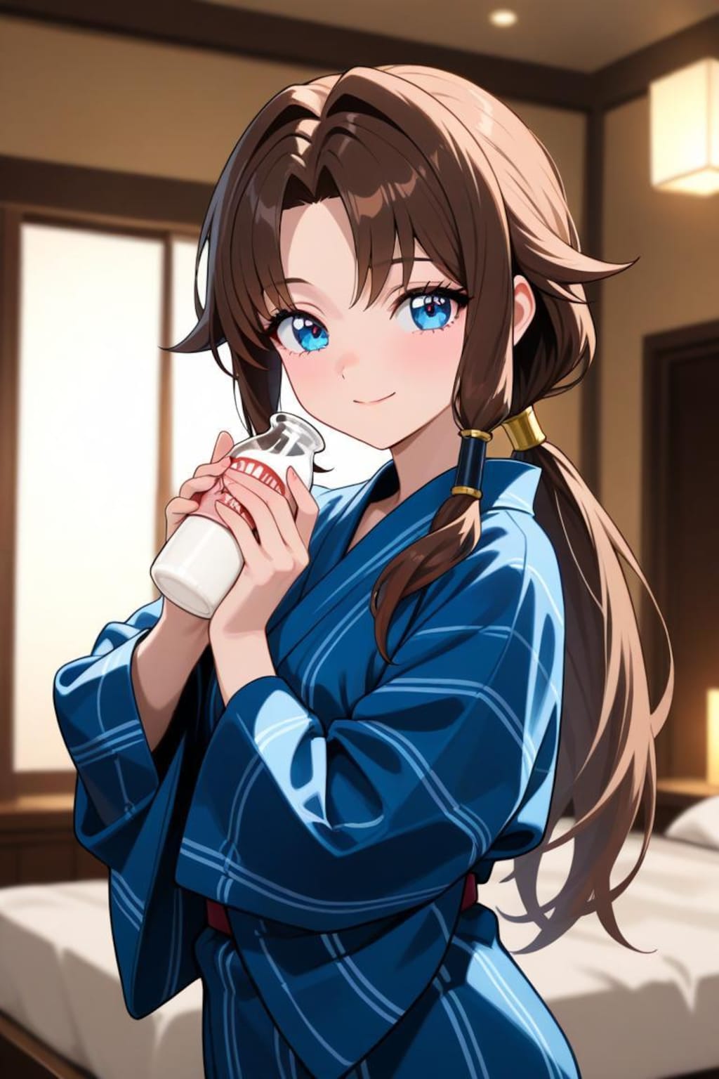 温泉卓球と浴衣