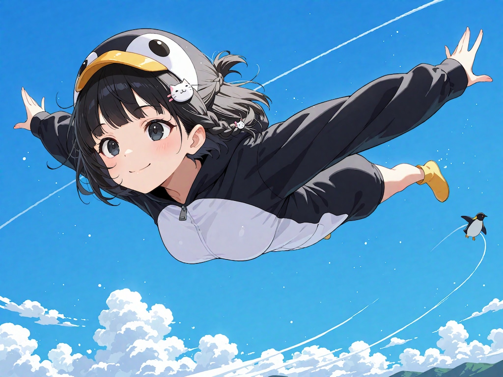 空飛ぶペンギンコスの凜猫ちゃん