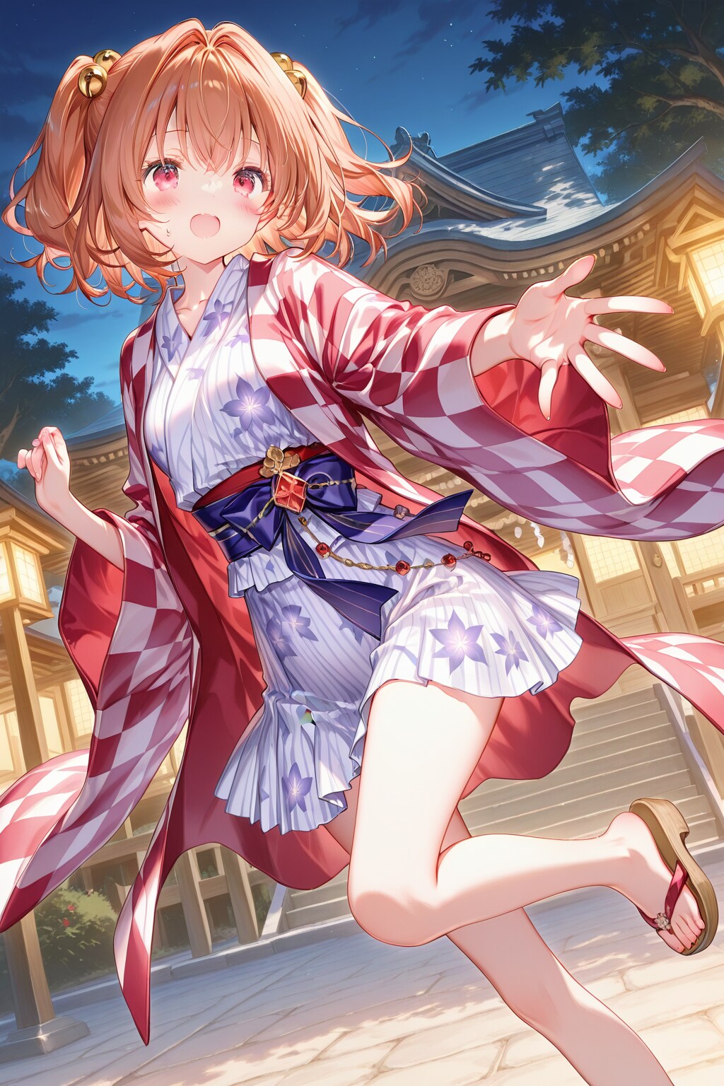 小鈴と神社参拝