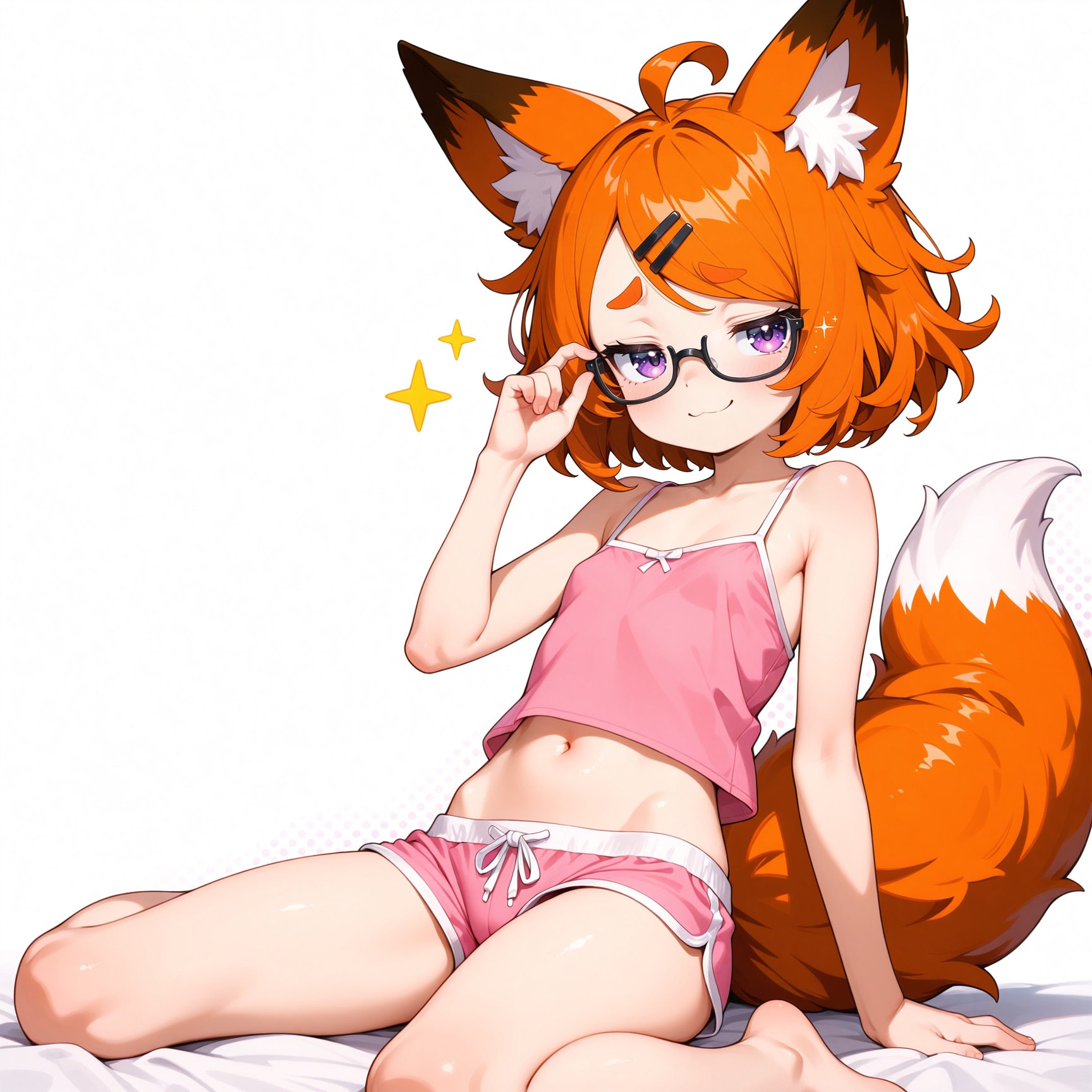 まったく…どこを見てるんですか？(ﾒｶﾞﾈｸｲｸｲ)