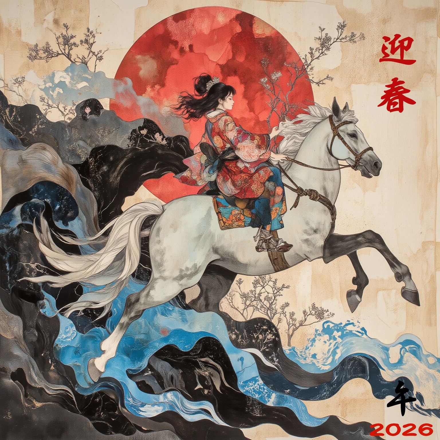 あけましておめでとうございます | の人気AIイラスト・グラビア