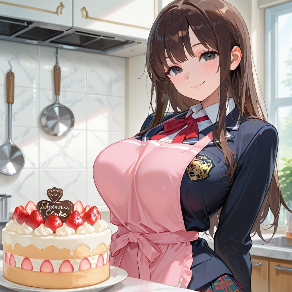 ケーキを作った宣子さん💓