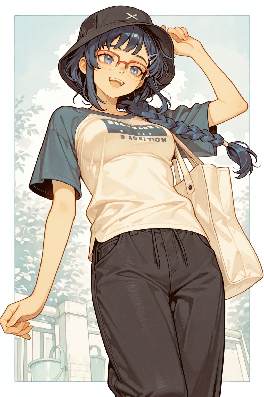 休日のパンツスタイル