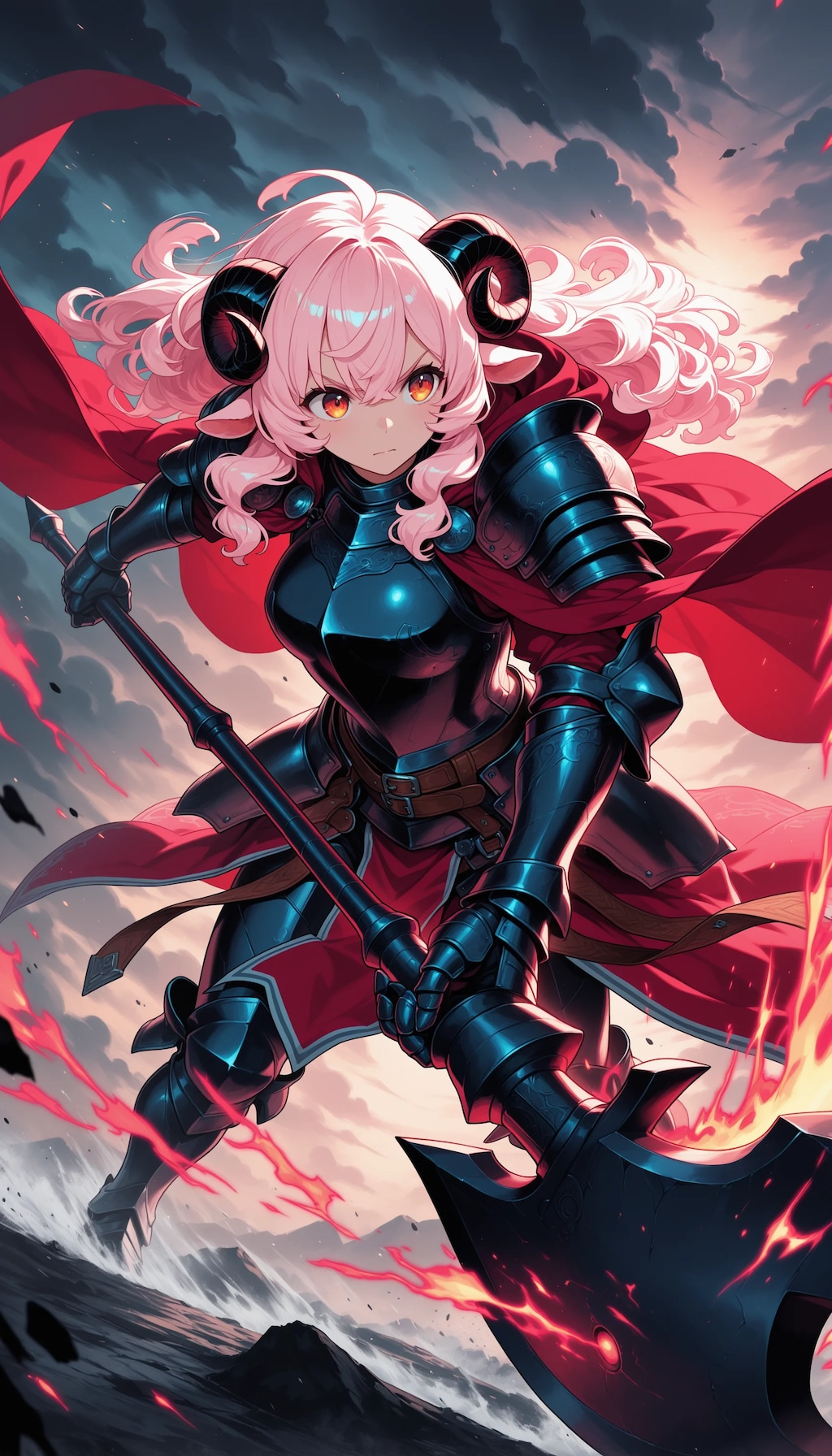 斧槍と魔術師の杖