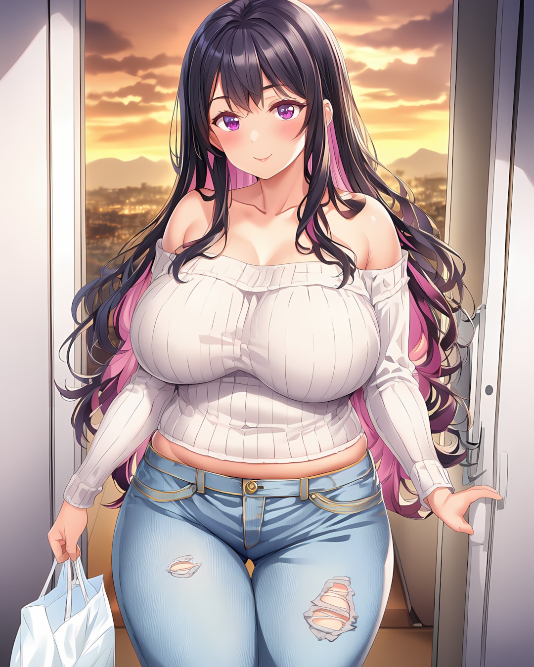 おかえりっバッグを置くリナちゃん🛍️