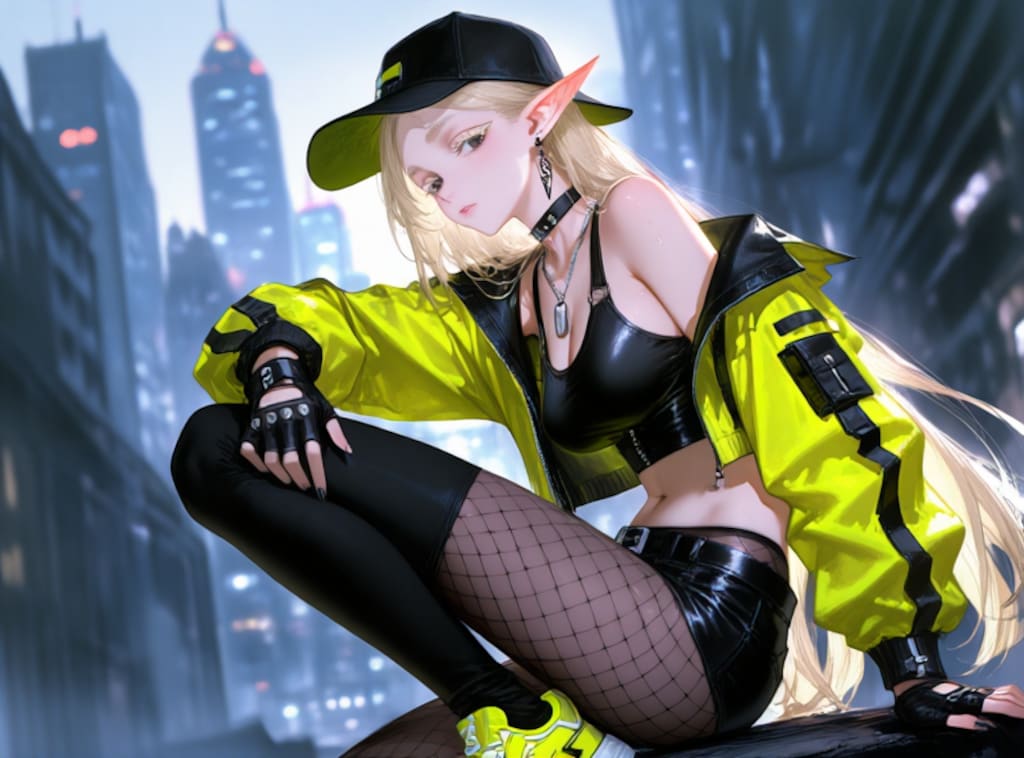 姫カット麻呂眉ぱっつんエルフ
