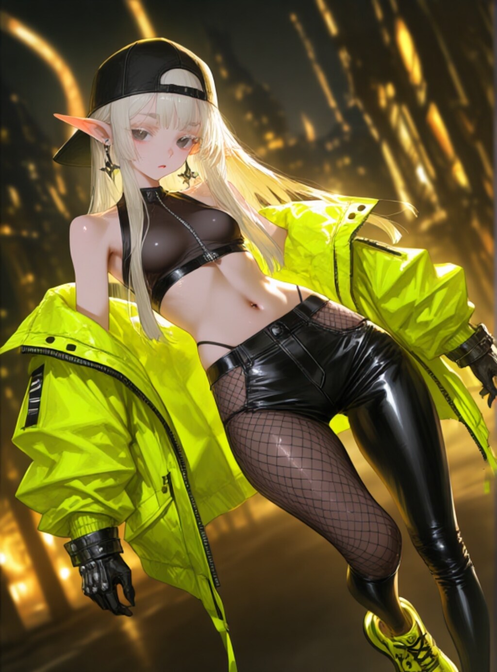 姫カット麻呂眉ぱっつんエルフ