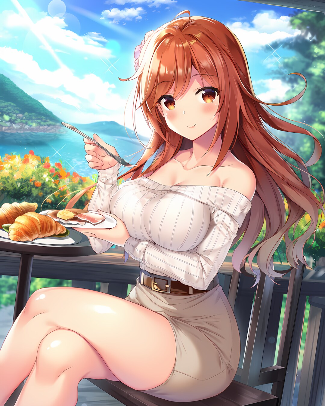 🥐爽やかな朝のテラス席✨ノノカと大人ギャルデート
