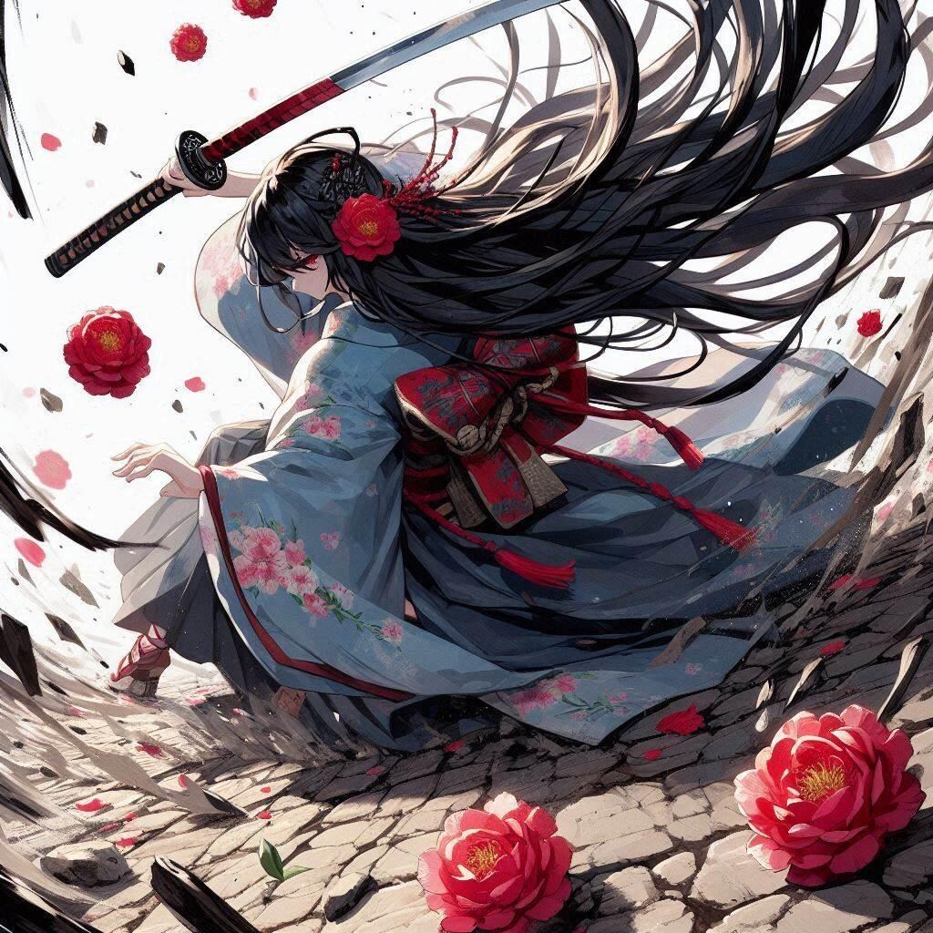 黒髪の女侍さん３１５