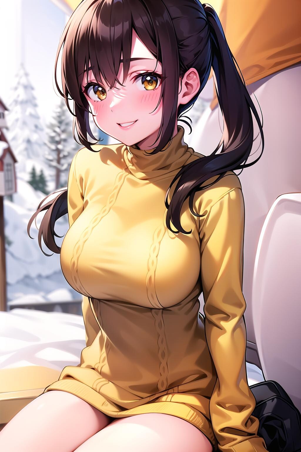 セーターな彼女と冬キャン①
