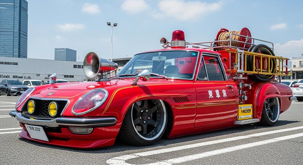 コスモスポーツ消防車のドリ車