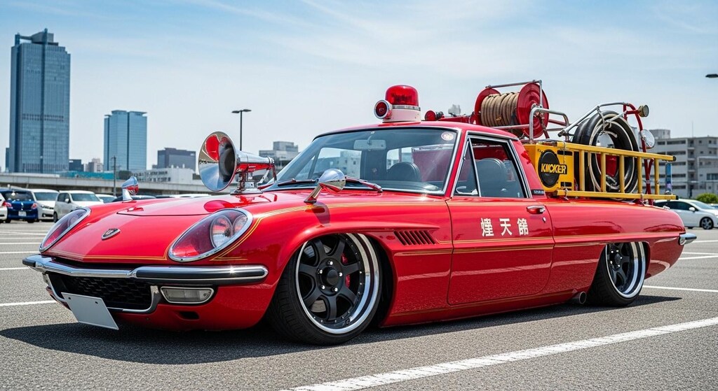 コスモスポーツ消防車のドリ車