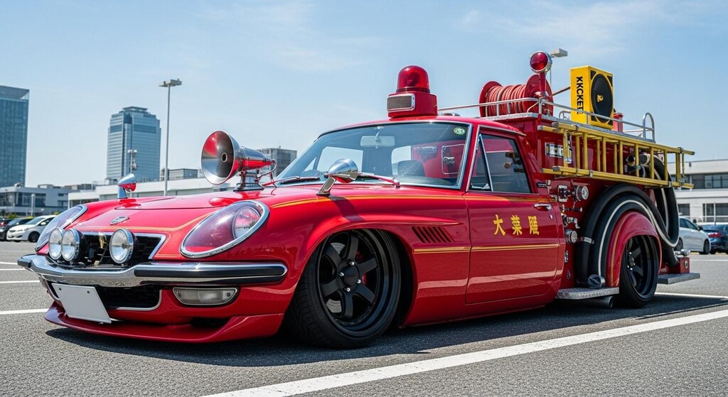 コスモスポーツ消防車のドリ車