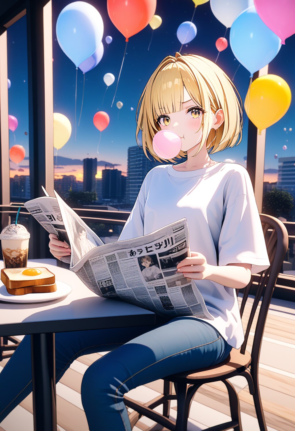 小説『不条理新聞を読む、御手洗マル』【ニャンノ世界】