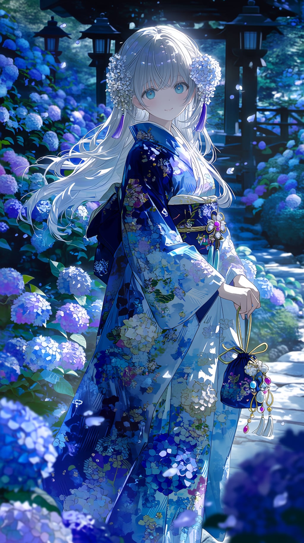 🌸 Whispers of Sakura and Hydrangea  「桜と紫陽花のささやき」