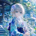 🌸 Whispers of Sakura and Hydrangea  「桜と紫陽花のささやき」 4枚目