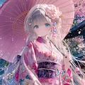 🌸 Whispers of Sakura and Hydrangea  「桜と紫陽花のささやき」 2枚目