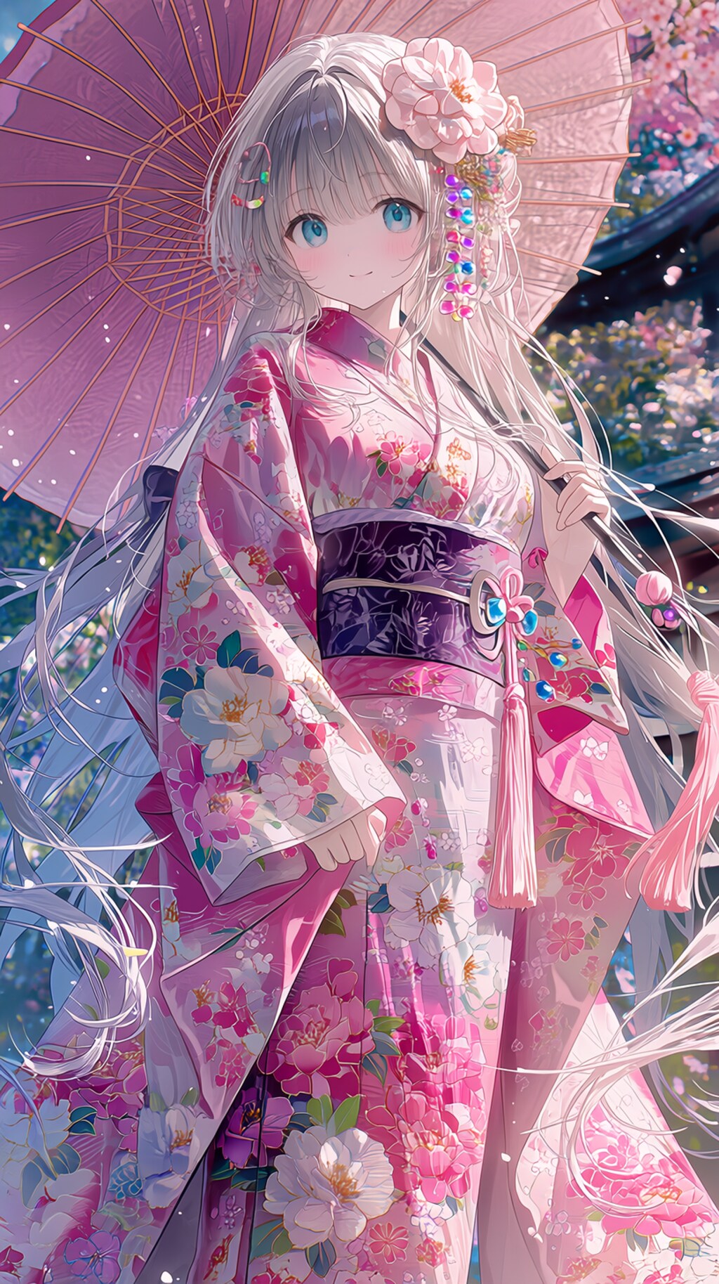 🌸 Whispers of Sakura and Hydrangea  「桜と紫陽花のささやき」