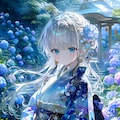 🌸 Whispers of Sakura and Hydrangea  「桜と紫陽花のささやき」 5枚目
