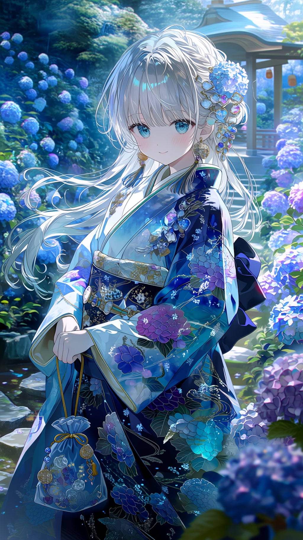 🌸 Whispers of Sakura and Hydrangea  「桜と紫陽花のささやき」