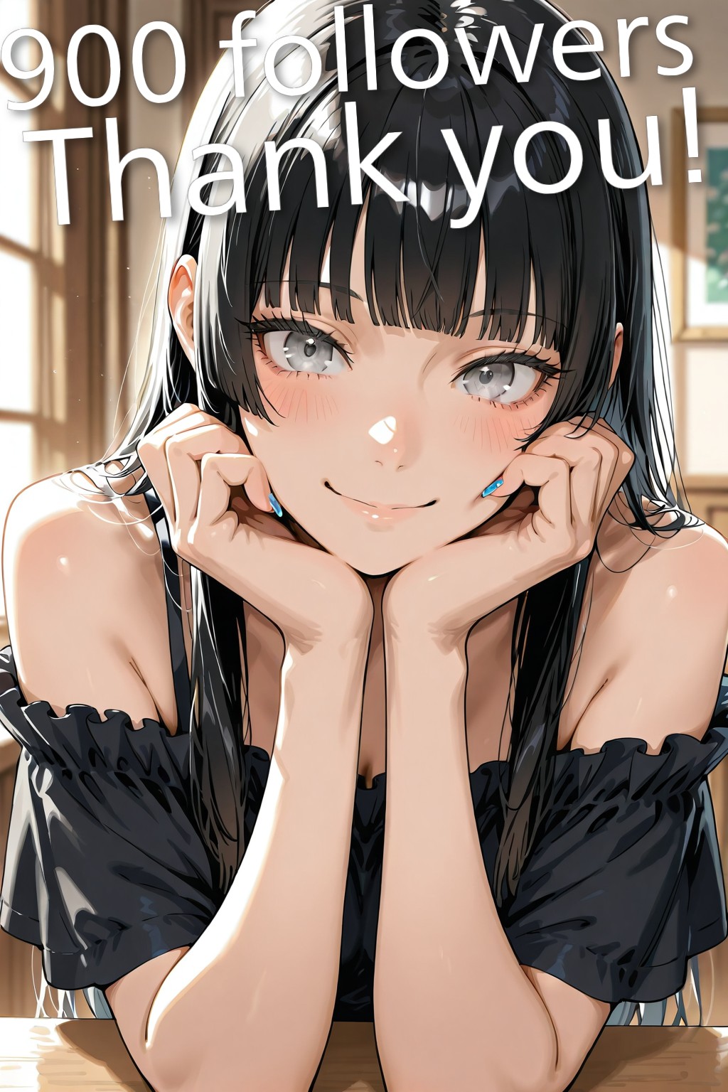 フォロワー900人ありがとう！ヽ(≧▽≦)/ | の人気AIイラスト・グラビア