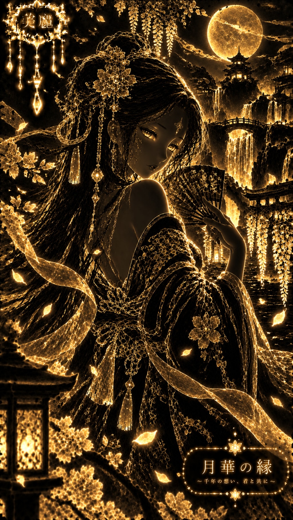 Beautiful Silhouette Art & Glowing Line Art / 美麗影絵・発光ラインアート #patreon #ChatGPT #customGPT #GPTs #美麗 #
