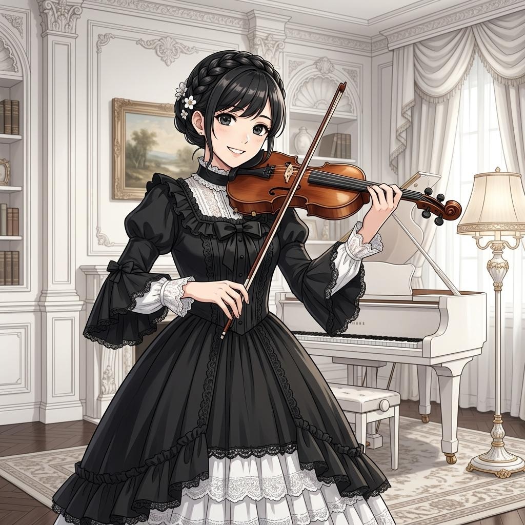 バイオリンと少女