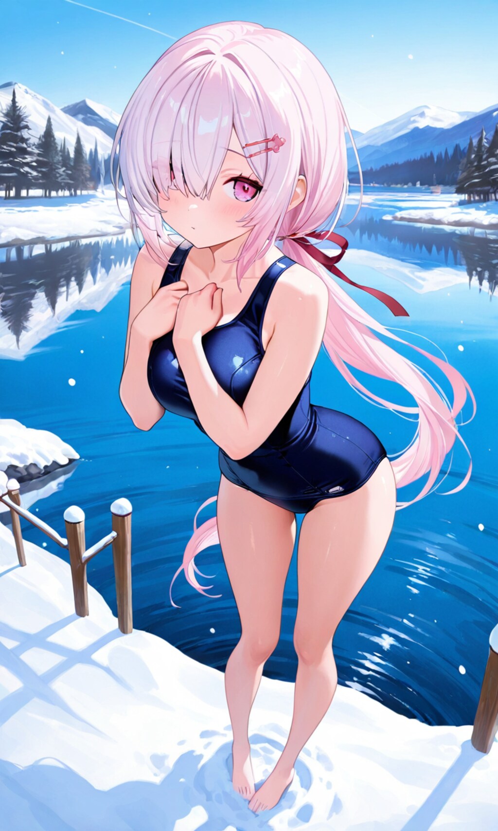 冬といったらスク水！