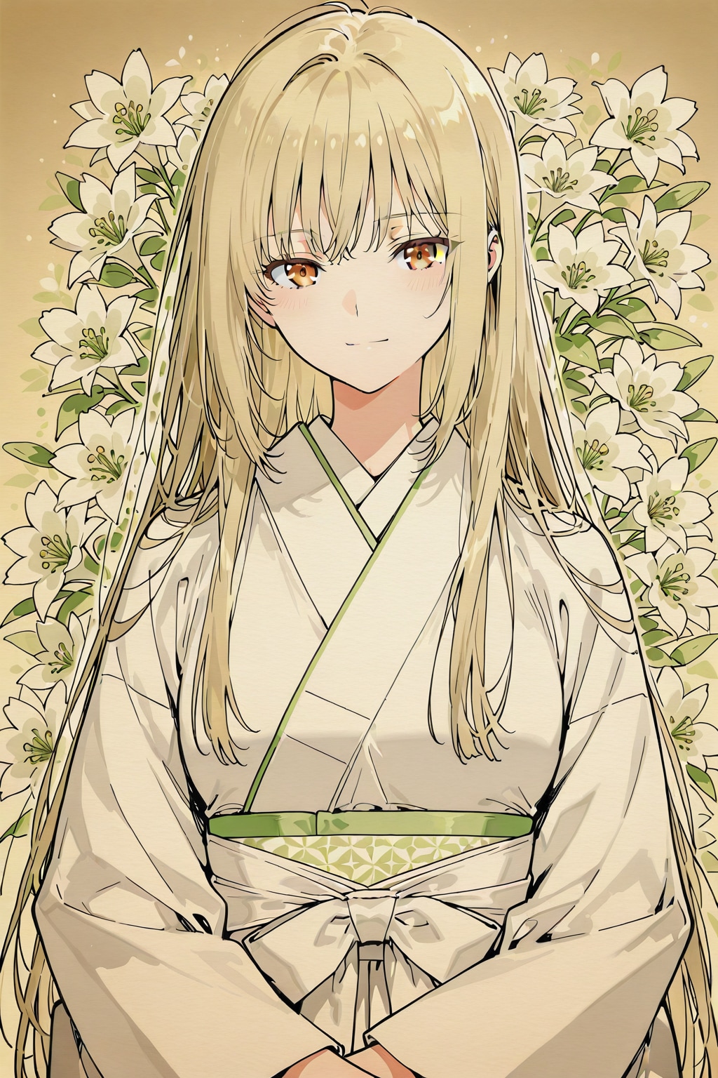 日本画の「乙女」