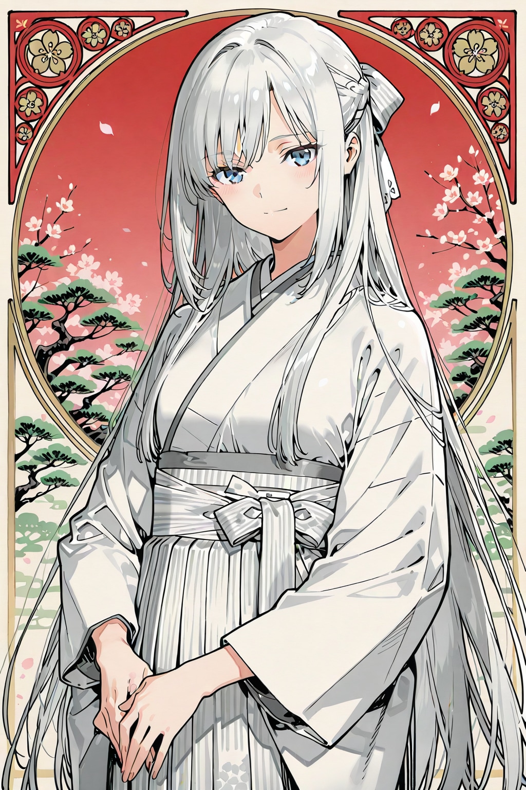 日本画の「乙女」