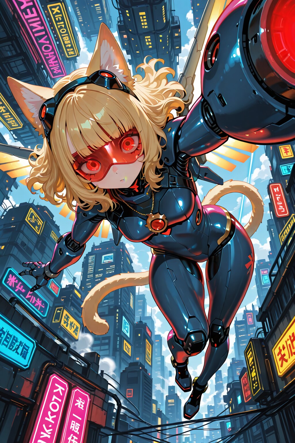 ウィッチキャット・サイバーパンク・けもフレーム(魔女カナビス)