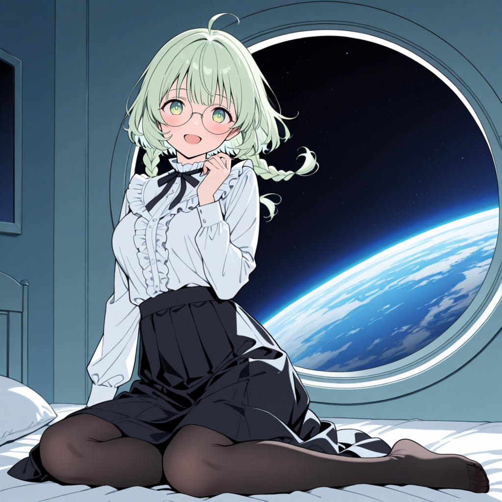 今日は無重力の日なので、うちの子無重力体験！