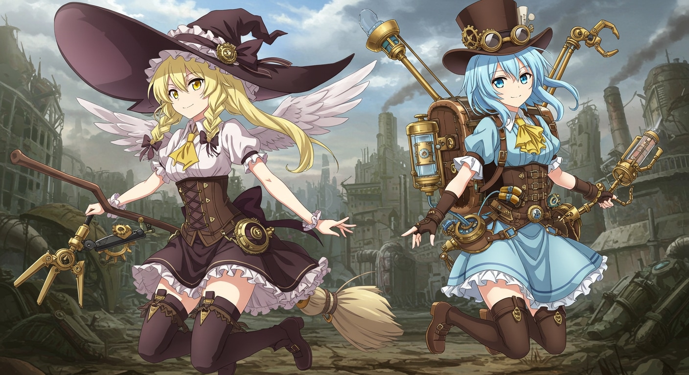 スチームパンク東方キャラ | の人気AIイラスト・グラビア