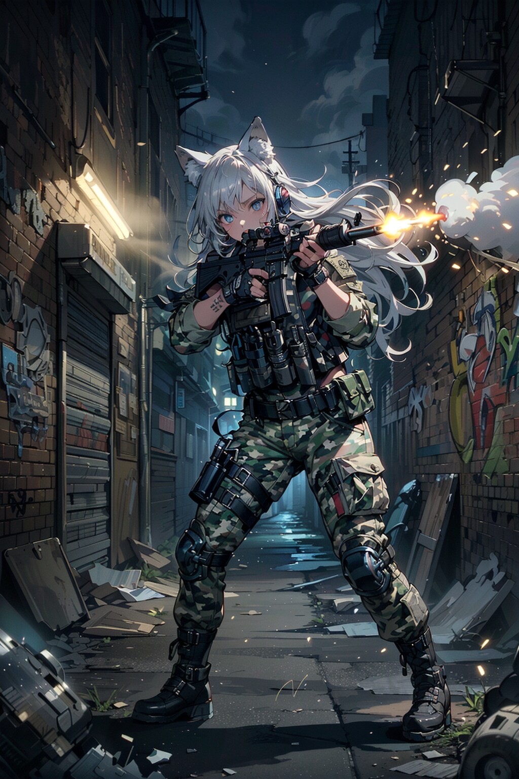 路地裏の銃撃戦💥💥💥