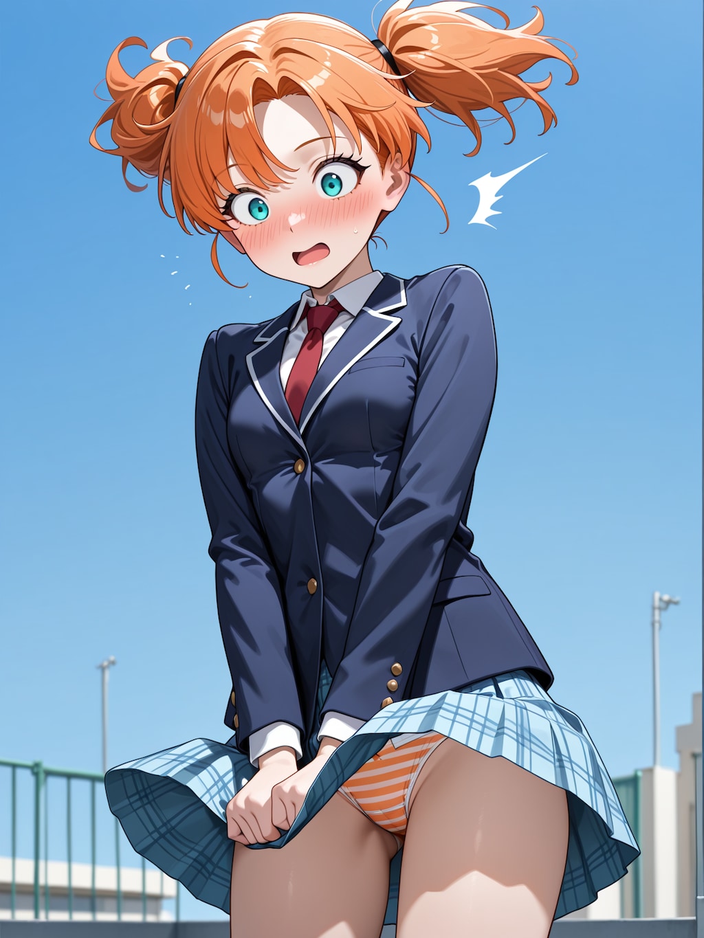 スパッツを履き忘れた照夏アミリー