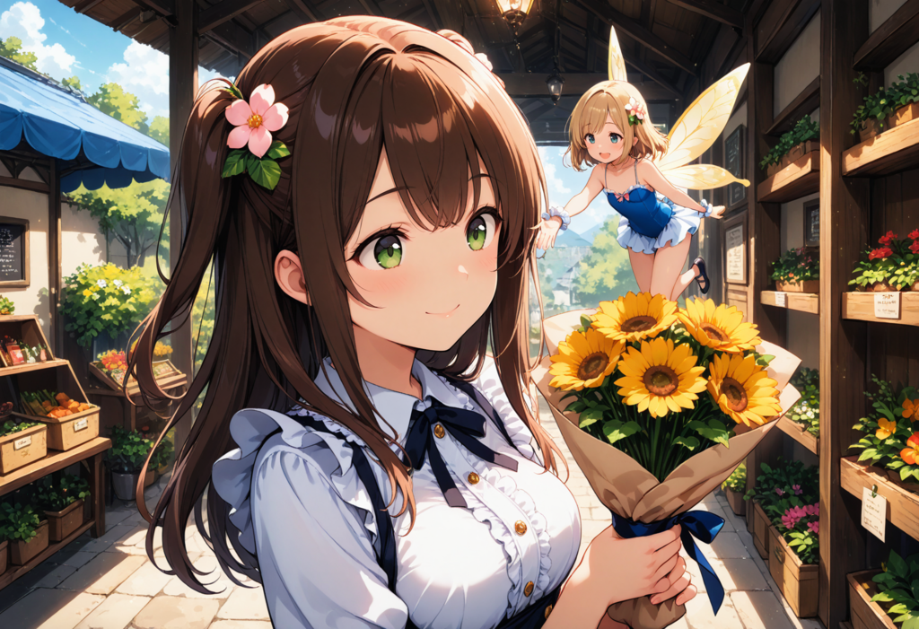 妖精さんと花束