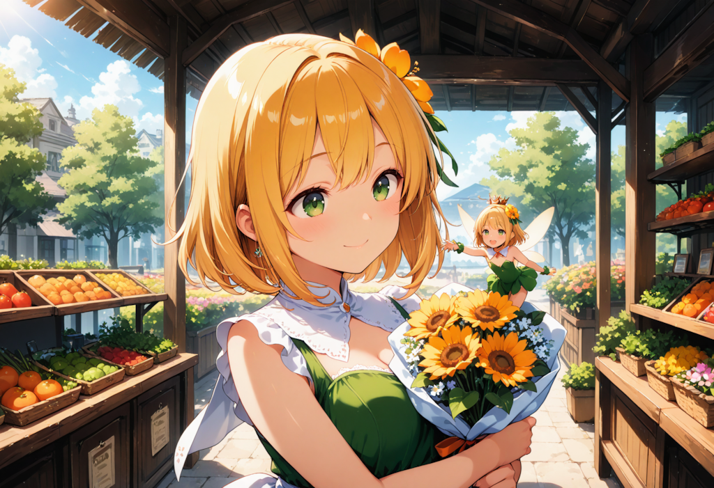 妖精さんと花束